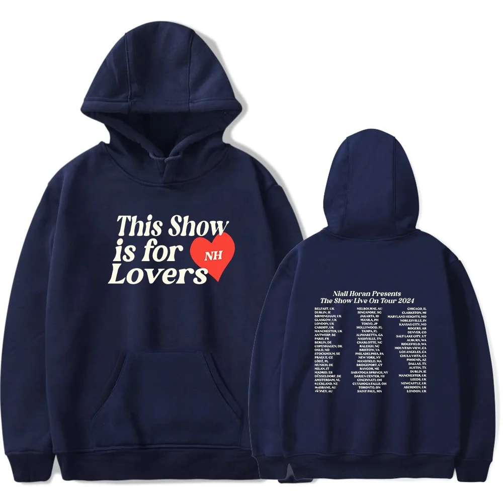 Niall Horan THIS SHOW IS FOR LOVERS DATES Hoodie Sweatshirt Women Men Long Sleeve Fashion Pullover Harajuku Tops