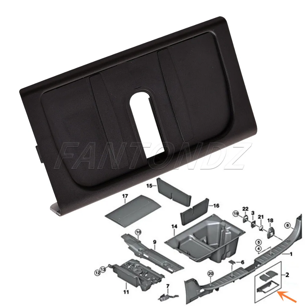 51479142417 Für BMW 3er E91 Touring Heckklappen-Verriegelungsabdeckung Deckelverkleidung Schwarz Autozubehör 9142417 – Detail 3