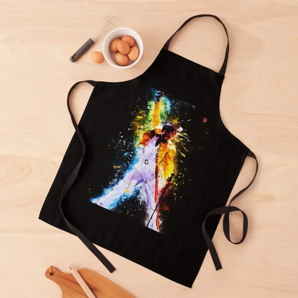 

Bohemian Rhapsody Freddie Mercury Apron For Girl professional hairdresser Kitchen Women Apron