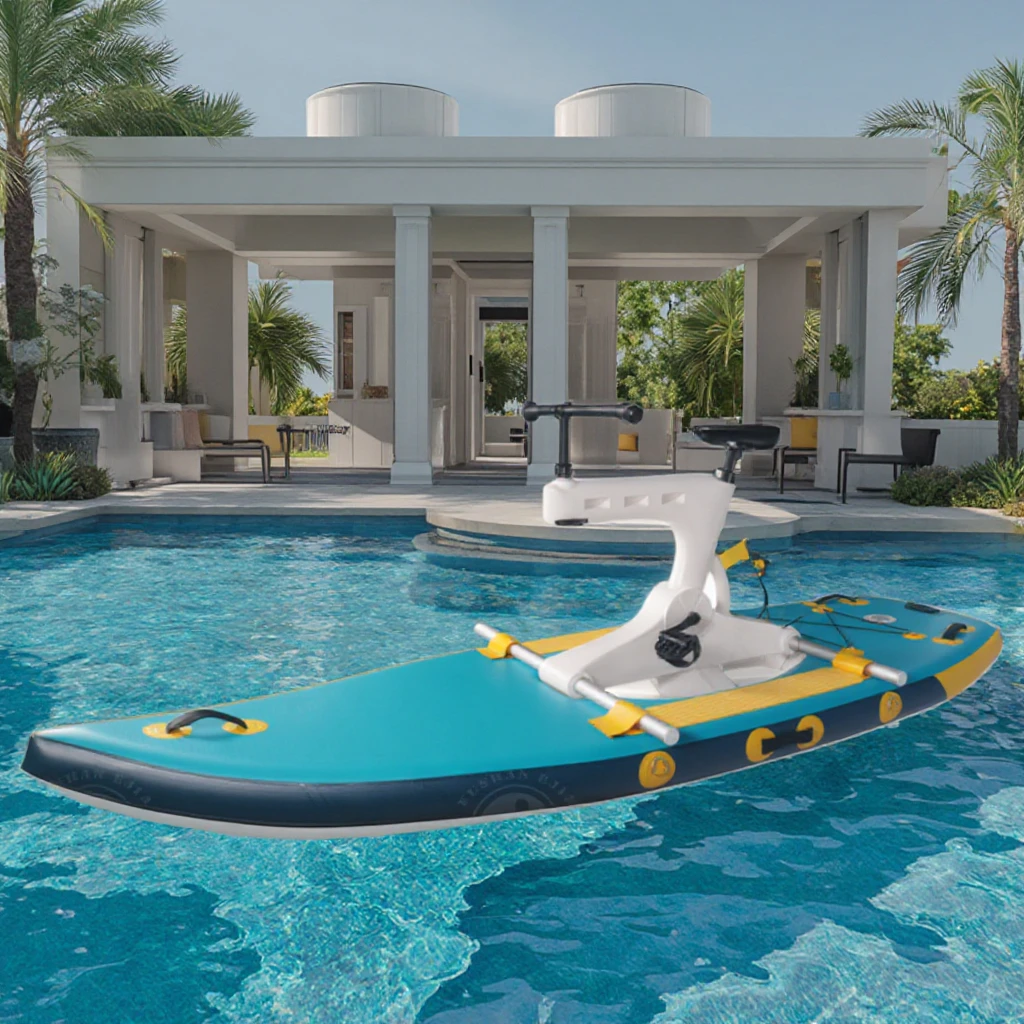 Luxury Aluminum Water Bike Built-in for Bluetooth Speaker DWF for Home Entertainment Comfortable Enjoyable Residential Sea