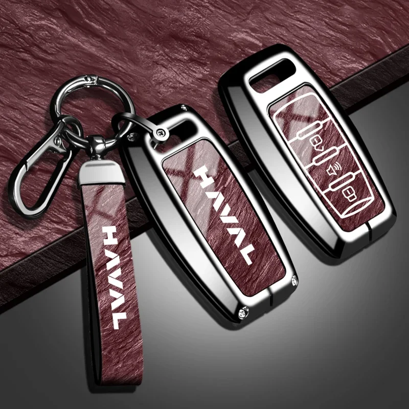 Car remote key protection case, suitable for Haval Hover H1 H4 H6 H7 H9 F5 F7 H2S GMW zinc alloy car keychain keychain accessori