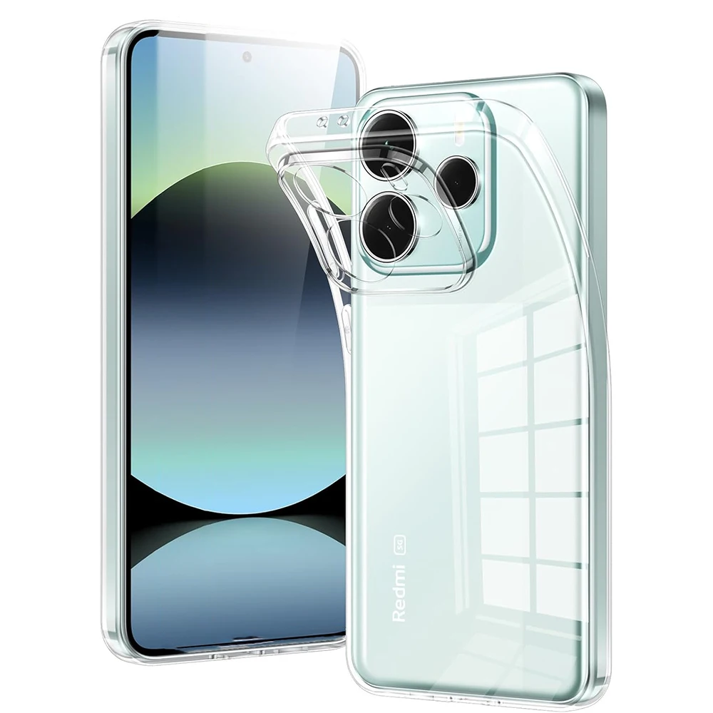 Ultra Thin Silicone Soft Case For Xiaomi Redmi Note 14 14S 13 12 Pro Plus Pro+ 12S 4g 5g Back Cover Transparent Coque Case