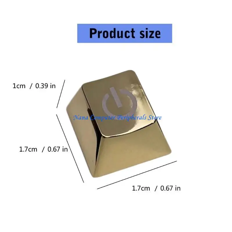 F68C ESC Metal Keycap للوحات مفاتيح الكمبيوتر ترقية لوحات المفاتيح الميكانيكية Keycap Zinc keycap