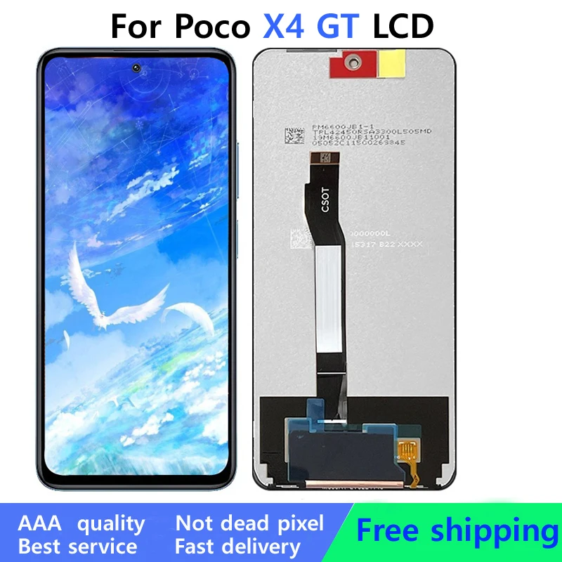 

Tested Original X4GT LCD Screen For Xiaomi POCO X4 GT 22041216G LCD Display Touch Digitizer Screen Assembly Replacement