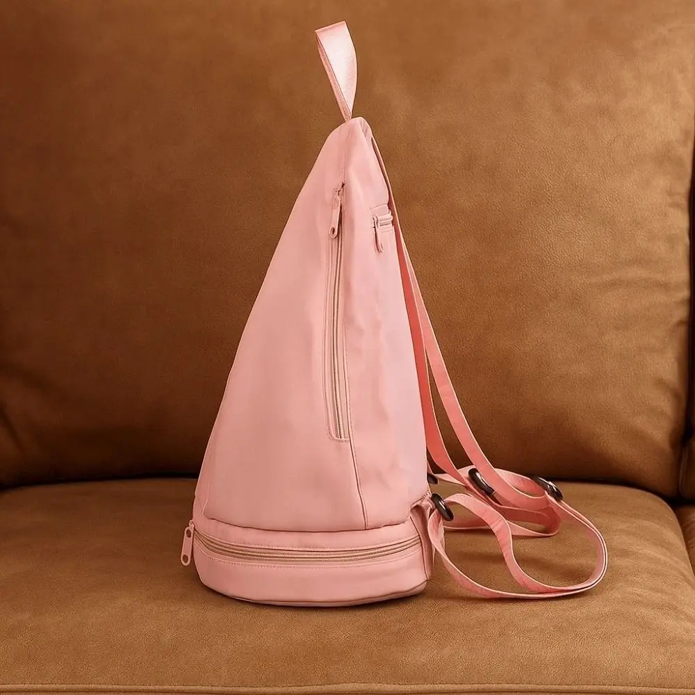 

Portable Gym Backpack Large Capacity Adjustable Straps Fitness Storage Pouch Anti-splash Water with Bottom Compartment