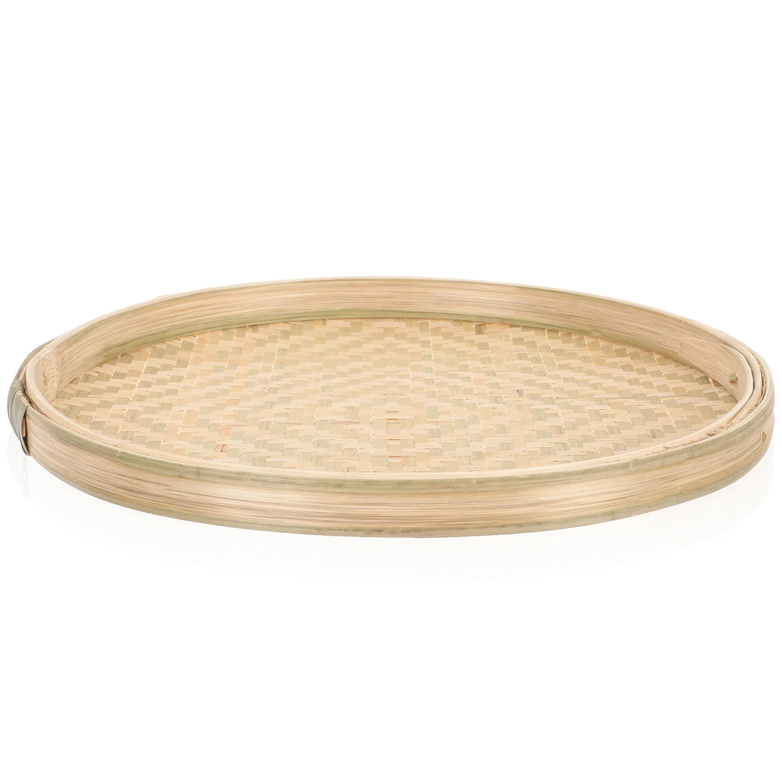 Bamboe Mand Ronde Handgeweven Opslag Droogbak Voor Fruit Brood Voedsel Keuken Snack Serveercontainer Thuis