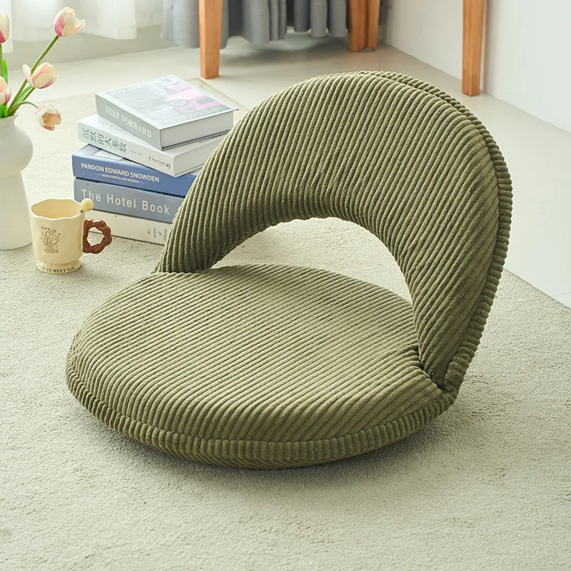 

Single folding chair, nursing chair, lazy sofa, 5-speed adjustable backrest, tatami floor chair, corduroy skin friendly fabric