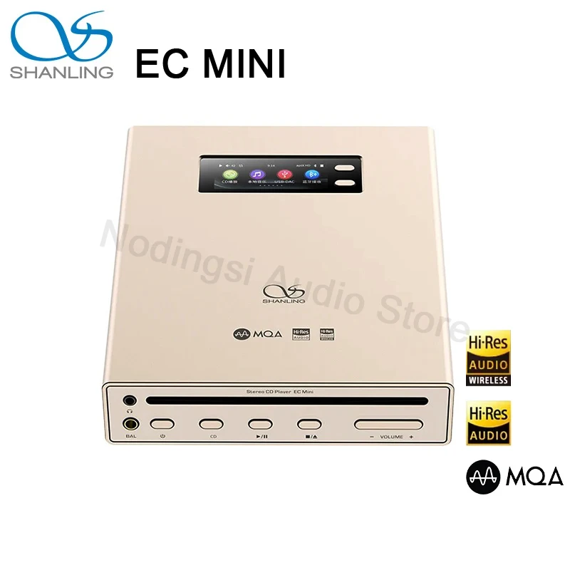 

SHANLING EC MINI CD Player Portable CD Player Hi-Fi Hi-Res Audio Bluetooth DAC 2x ESS ES9219 2 Ricore RT6863 Headphone Amplifier