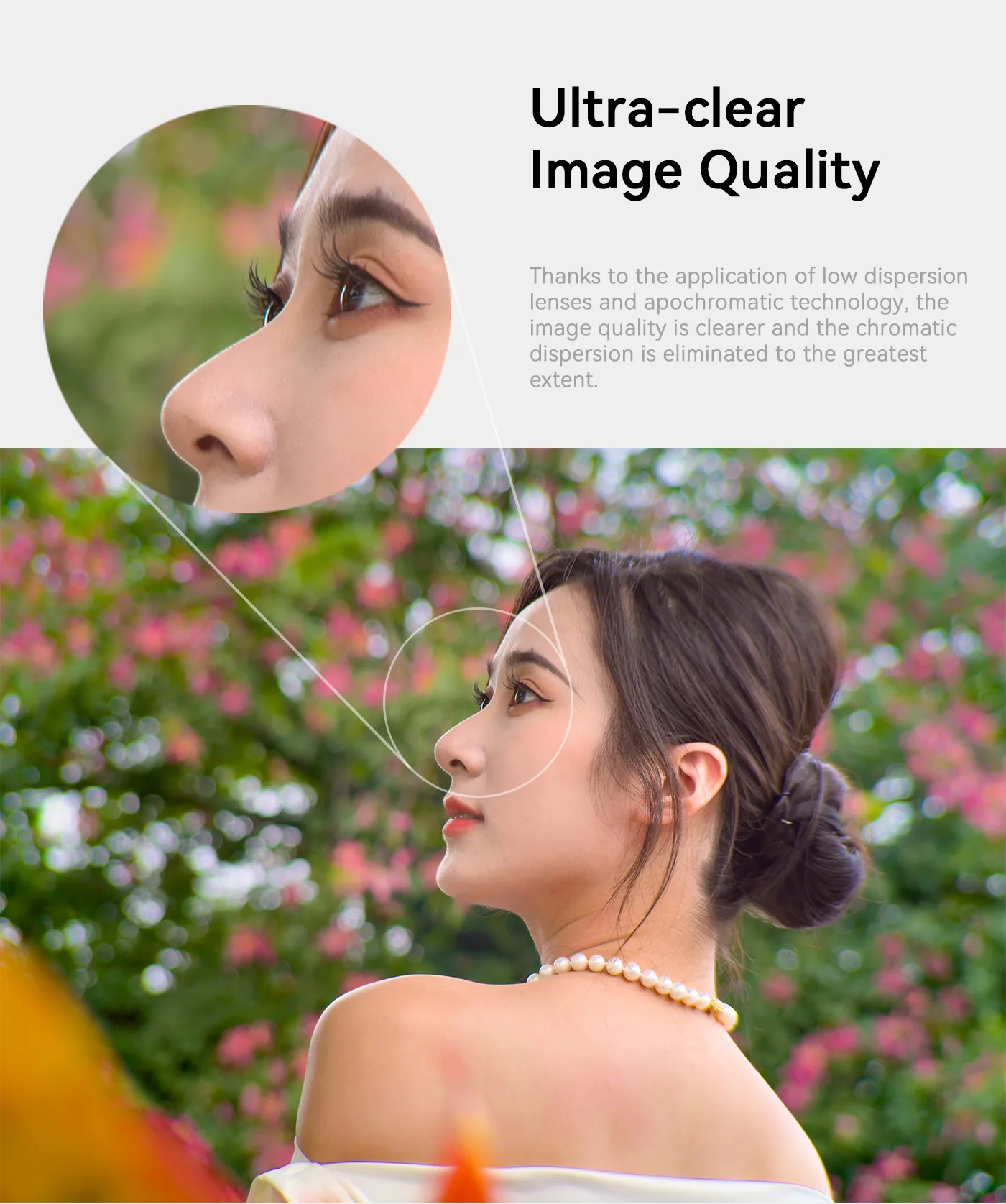 عدسة Fotorgear مقاس 135 ملم للهاتف المحمول عدسة تصوير ماكرو خارجية لهاتف T-Mount متوافقة مع Android وIphone