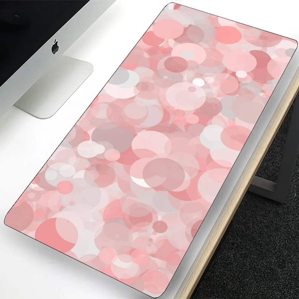 Grand tapis de souris de jeu rose, magnifique design, pour ordinateur portable, bureau, clavier