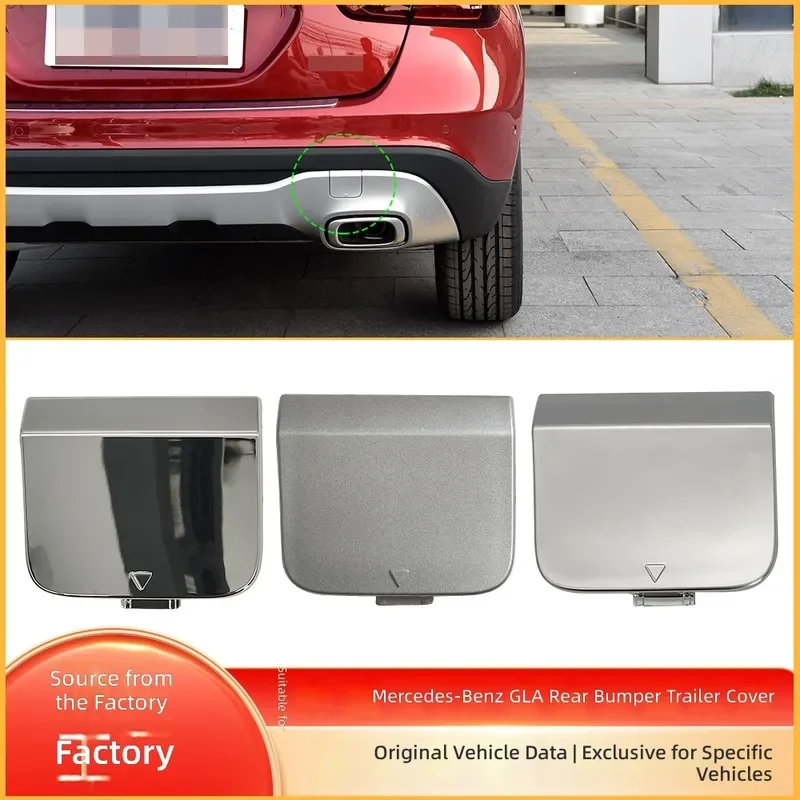 For Mercedes Benz GLA W156 2017-2019 Rear Bumper Tow Hook Cover Trailer Towing Eye Cap Trim 1568851700