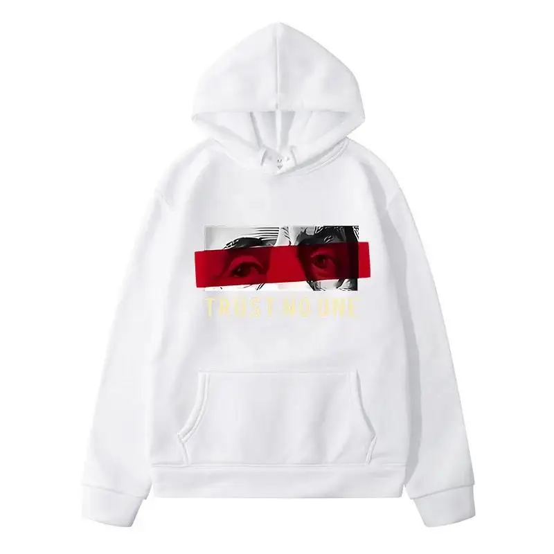 الرجال جديد مطبوعة هوديي الدافئة الرجال البلوز موضة البلوز الهيب هوب عادية الخريف الشتاء الصوف الشارع الشهير القمم #2