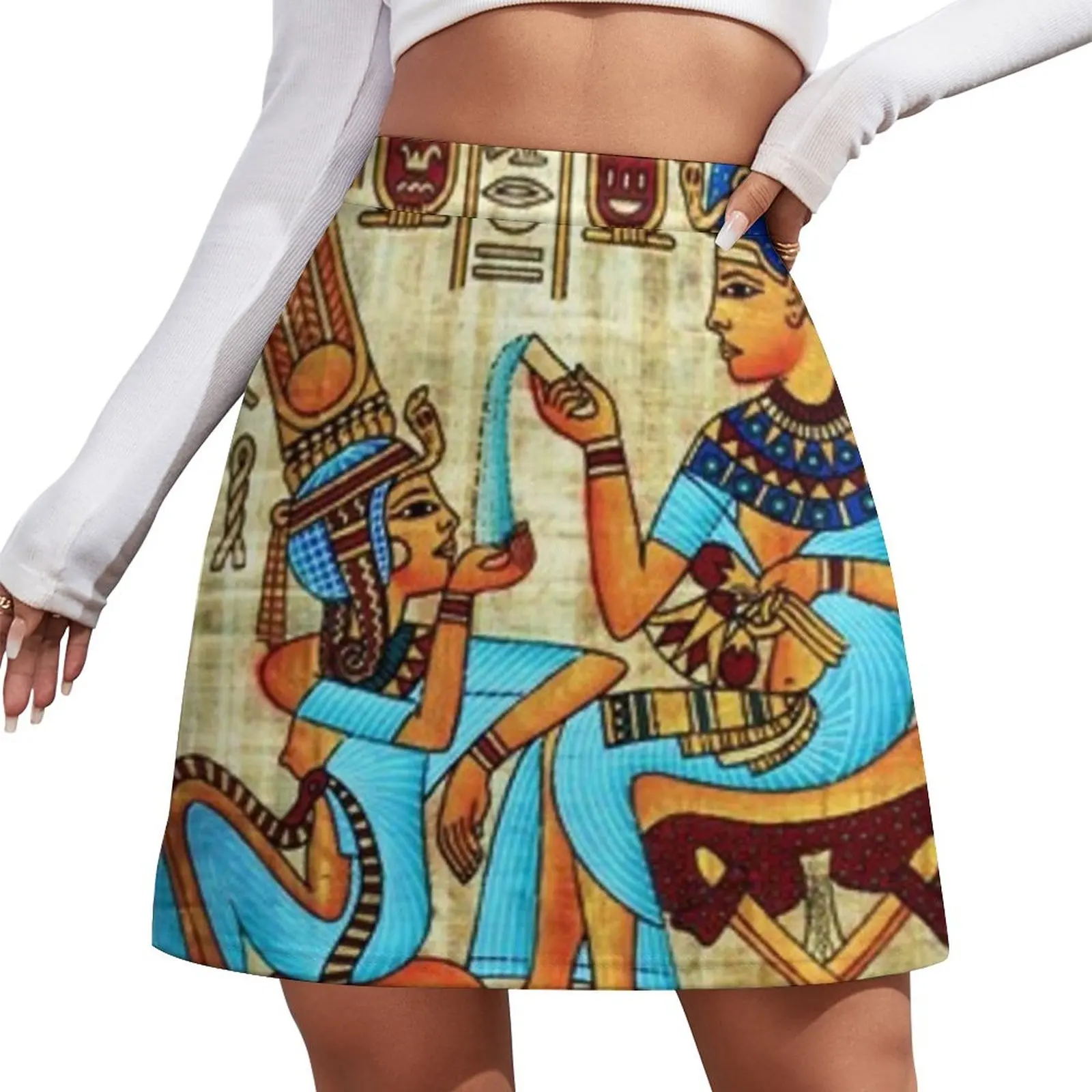 King Tut Perfuming His Wife Mini Skirt women's summer clothing 2023 skirt for woman