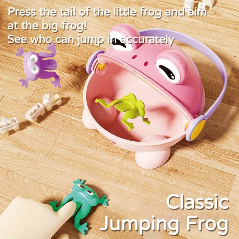 

Plastic Frogs Jumping Toys Stress Relieve Finger Toy Bouncing Frog Education Toy for Kids,Cute Animals Jumping Frog Game Toy