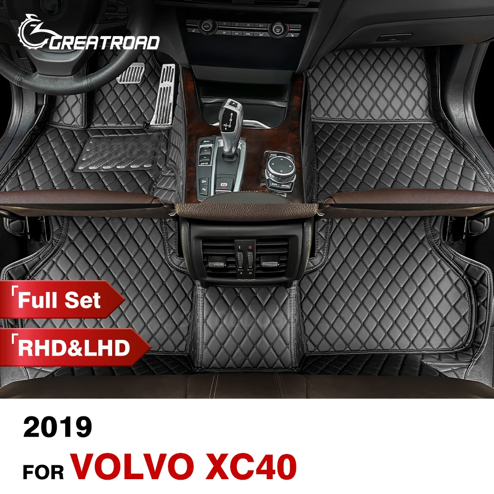 

Car floor mats for VOLVO XC40 2019 Custom auto foot Pads automobile carpet cover Interior Accessories