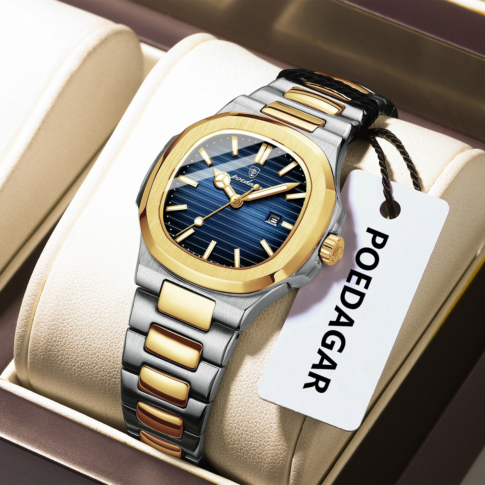 POEDAGAR оригинальные модные женские часы водостойкие светящиеся женские наручные часы с датой кварцевые часы из нержавеющей стали для женщин Reloj