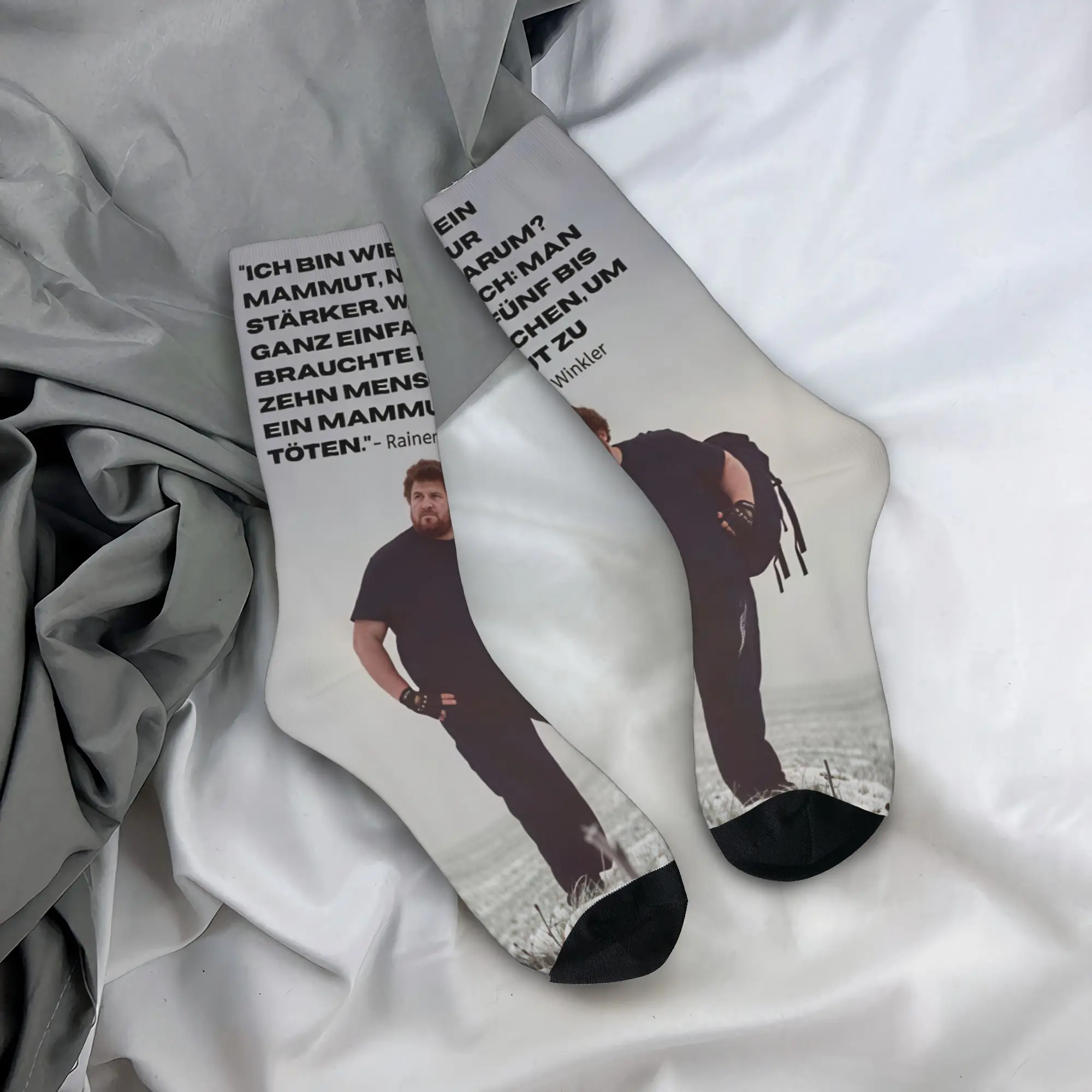 Drachenlord Stockings Adults Men  Socks Comfortable Funny Socks Spring Cycling Anti Bacterial Pattern Socks Gift