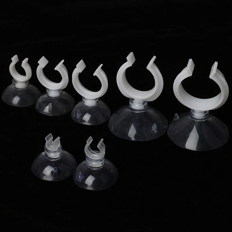 10Pcs/set Various Sizes Clear Aquarium Fish Tank Suction Cup Sucker Holders For Air Line Tube Hose Pump