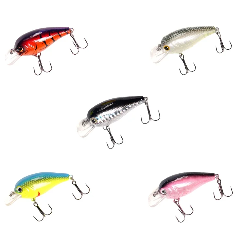 

wondersee 5pcs 50mm 8g Extra Lip Flutter Vibration VIB Long Casting Sinking Wobbler Fishing Lure Hard Bait Crank Pike
