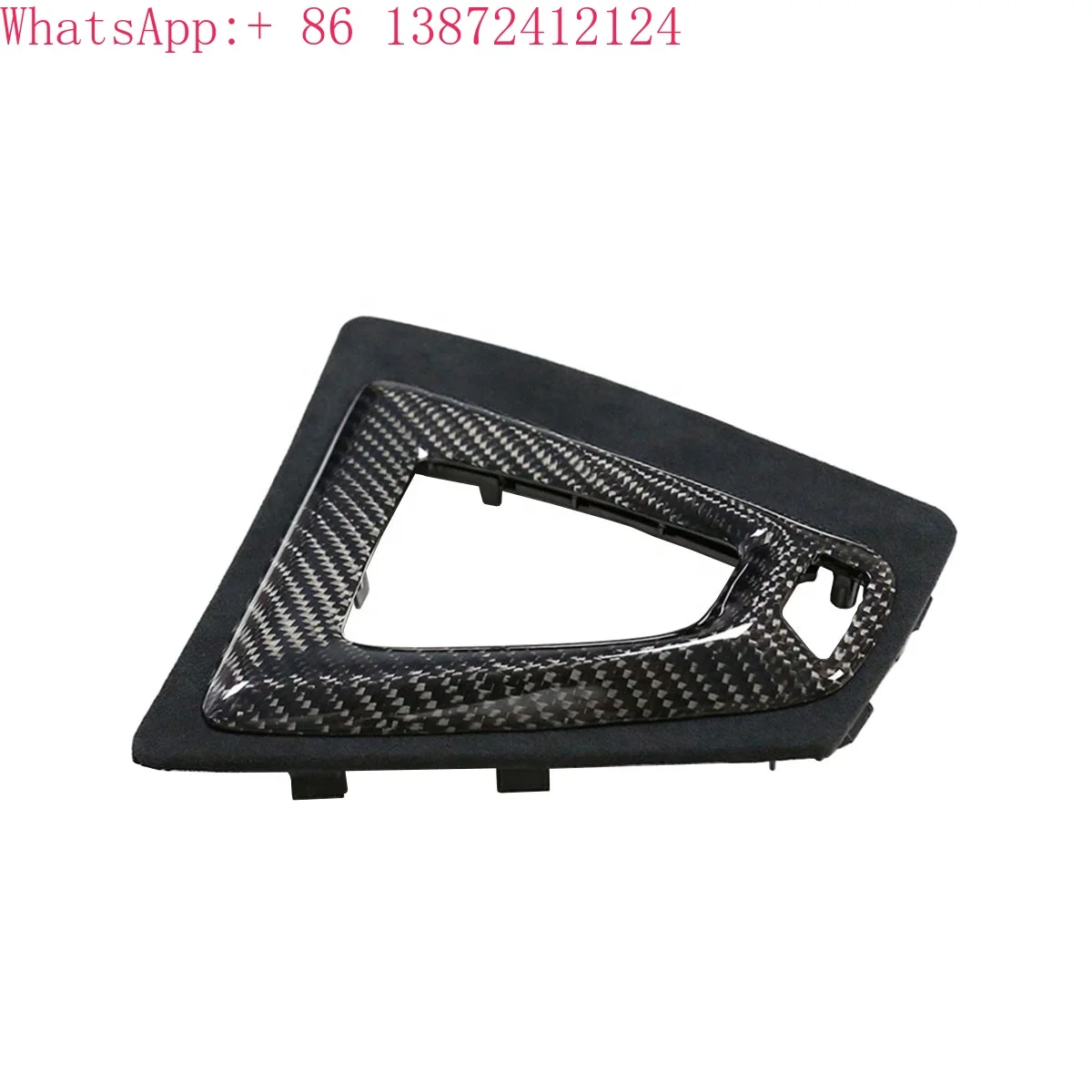 

Replacement Carbon Fiber Alcantara Gear Shift Panel Cover Trim for BMW M2 F87 M3 F80 M4 F82 F83 M5 F10 F85 X5M F86 X6M F12
