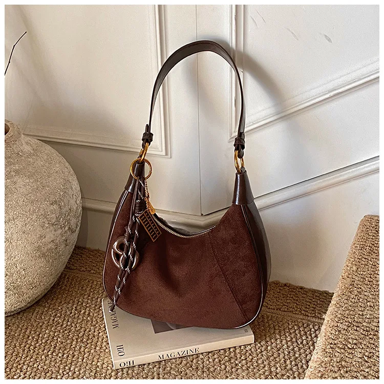 

2025 A/W Women's Underarm Bag, Korean Style Light Luxury Multi-way Crossbody Purse, Fashion Tote for Office Commute & Daily Use