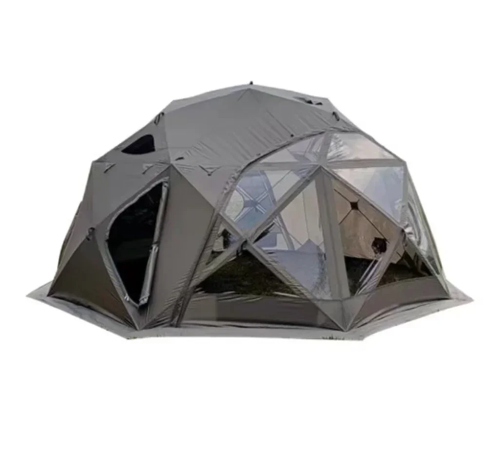 

5.4x5.4x2.6m Portable Luxury Home Sauna Tent Dome Shelter with Fiberglass Poles and Oxford Fabric Waterproof for Multiple People