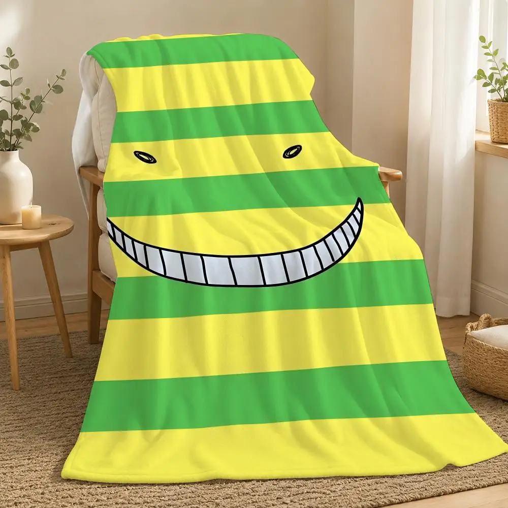 Assassination Classroom Anime Throw  flannel blanket, suitable for sofas, beds, offices,  exquisite gift blankets