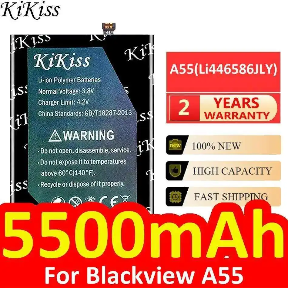 Mobile Phone Battery Reliable Replacement A55 Li446586jly For Blackview 5500Mah