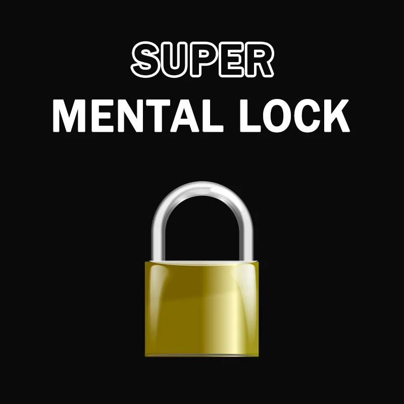 Super Mental Lock Zaubertricks Vorhersagen Sie den Corret Key zum Öffnen des Schlosses Vorhersage Magia Requisiten Nahaufnahme Illusionen Mental Gimmicks