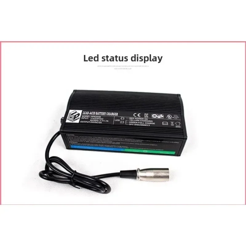 24V 5A Acid AGM GEL B-at-tery Charger with C-E UL ROHS KC Certification for Mobility Scooters or Power Wheelchairs 1