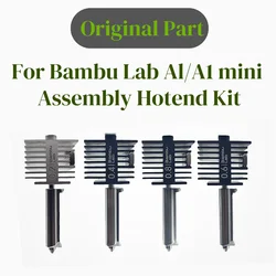 For Bambu lab A1/A1 mini/A2L Hotend Kit Hardened Steel Nozzle 0.2/0.4/0.6/0.8mm nozzle For Bambu lab 3D printer Accessory