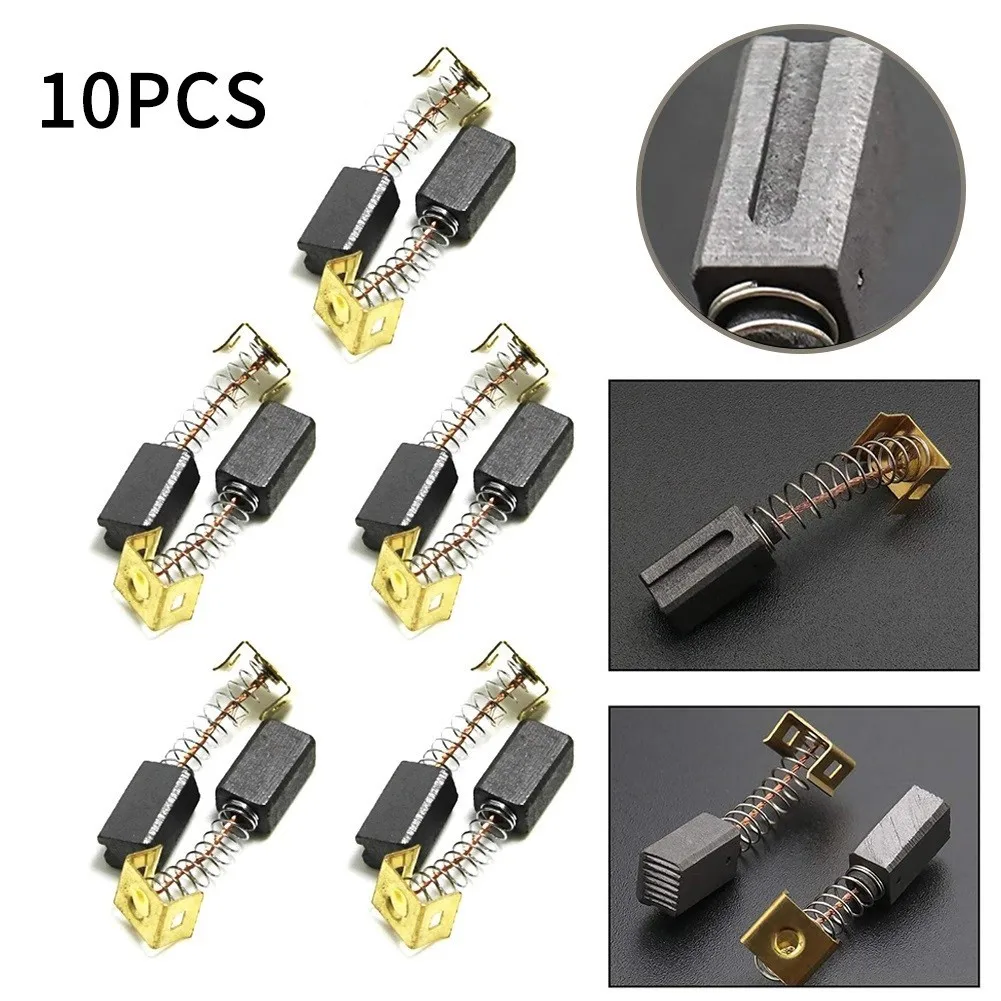 

10pcs Carbon Brushes 6.4x7.9x12.5mm For Black-Decker CD105 CD110 CD115 KG900 KG725 AST6 Angle Grinder replacement Accessories