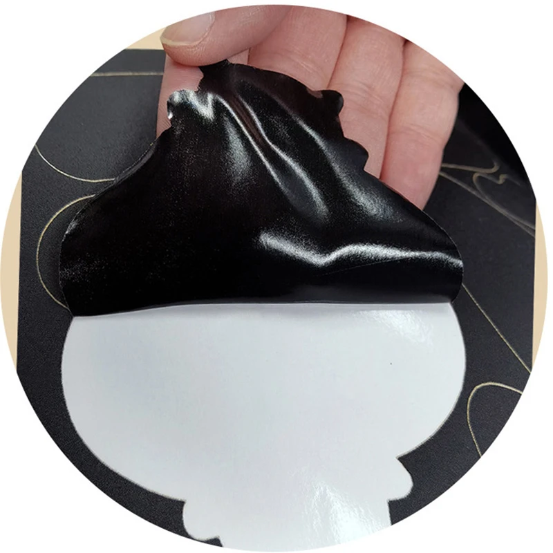 

1Set No Ironing Stickers Patches Down Jacket Universal Black Self Adhesive Patcher Repair Washable Sewing Fabric DIY Fix Patch