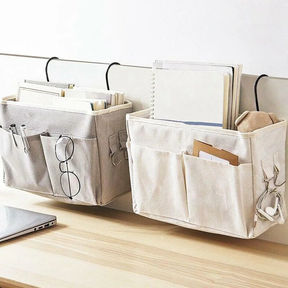 Couch Storage Organizer Bedside Storage Hanging Bag Dormitory Bed Desk Bag Sofa TV Remote Control Hanging Storage Bag