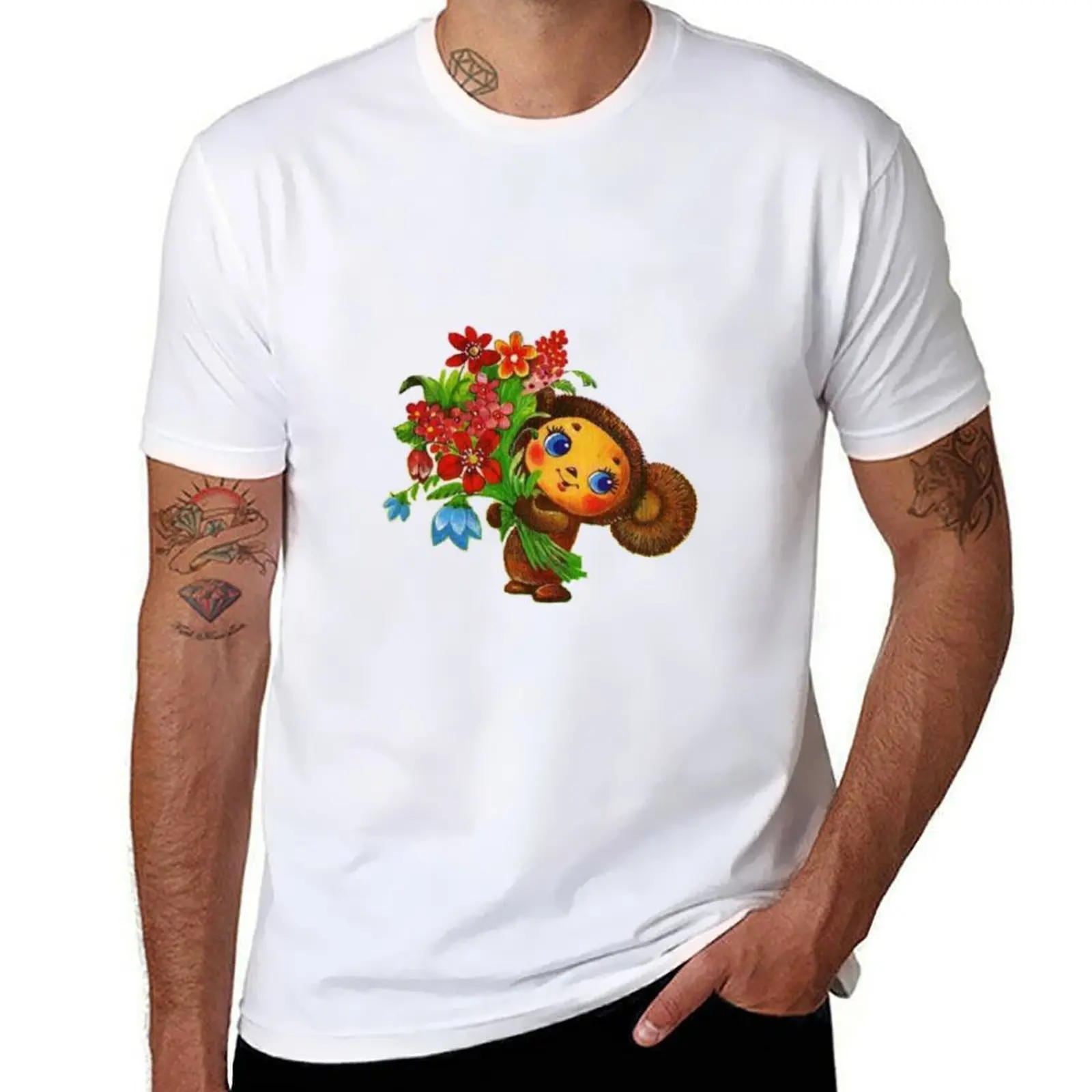 

cheburashka,чубурашка T-Shirt t shirt man designer anime tshirt T-Shirt