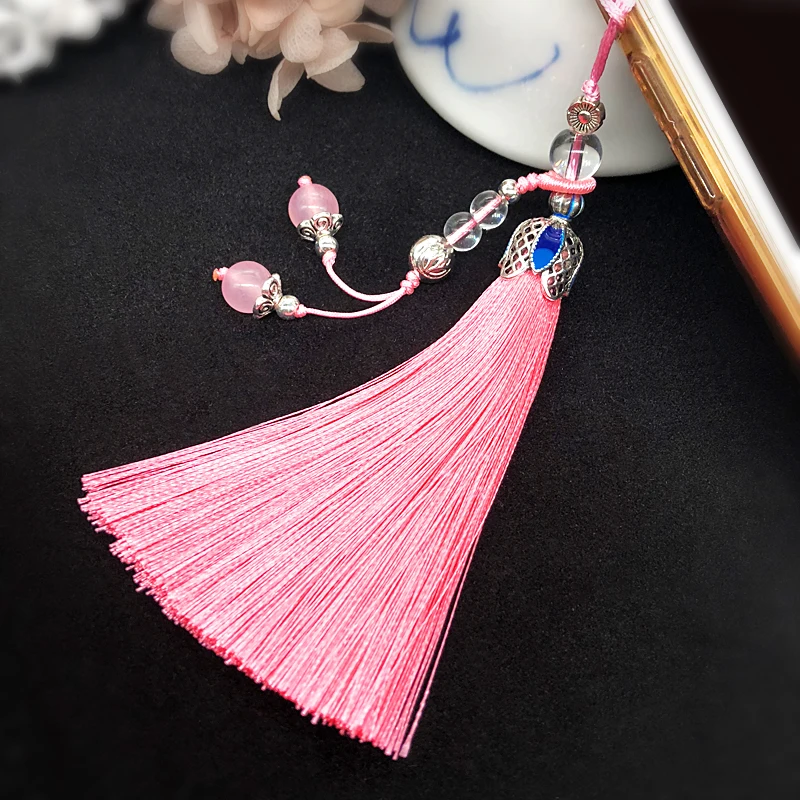 Colorful Polyester Silk Tread Tassel Cotton Tassels Trim For Sewing Curtains Accessories pendant DIY Decoration