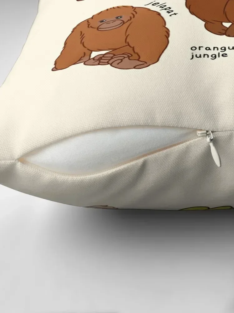 orangutan jungle school Throw Pillow sleeping pillows Sofa Cushions Covers Sofa Decorative Covers Sofa Cushions Cover pillow