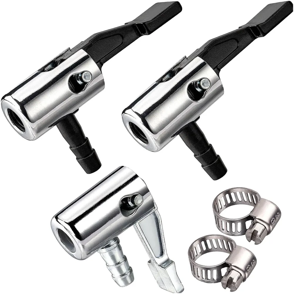 

Air Nozzle 14 Inch Lock On Type Tire Inflator Hose Repair Kit 3PCS with Worm Gear Clamp System for Secure Connection