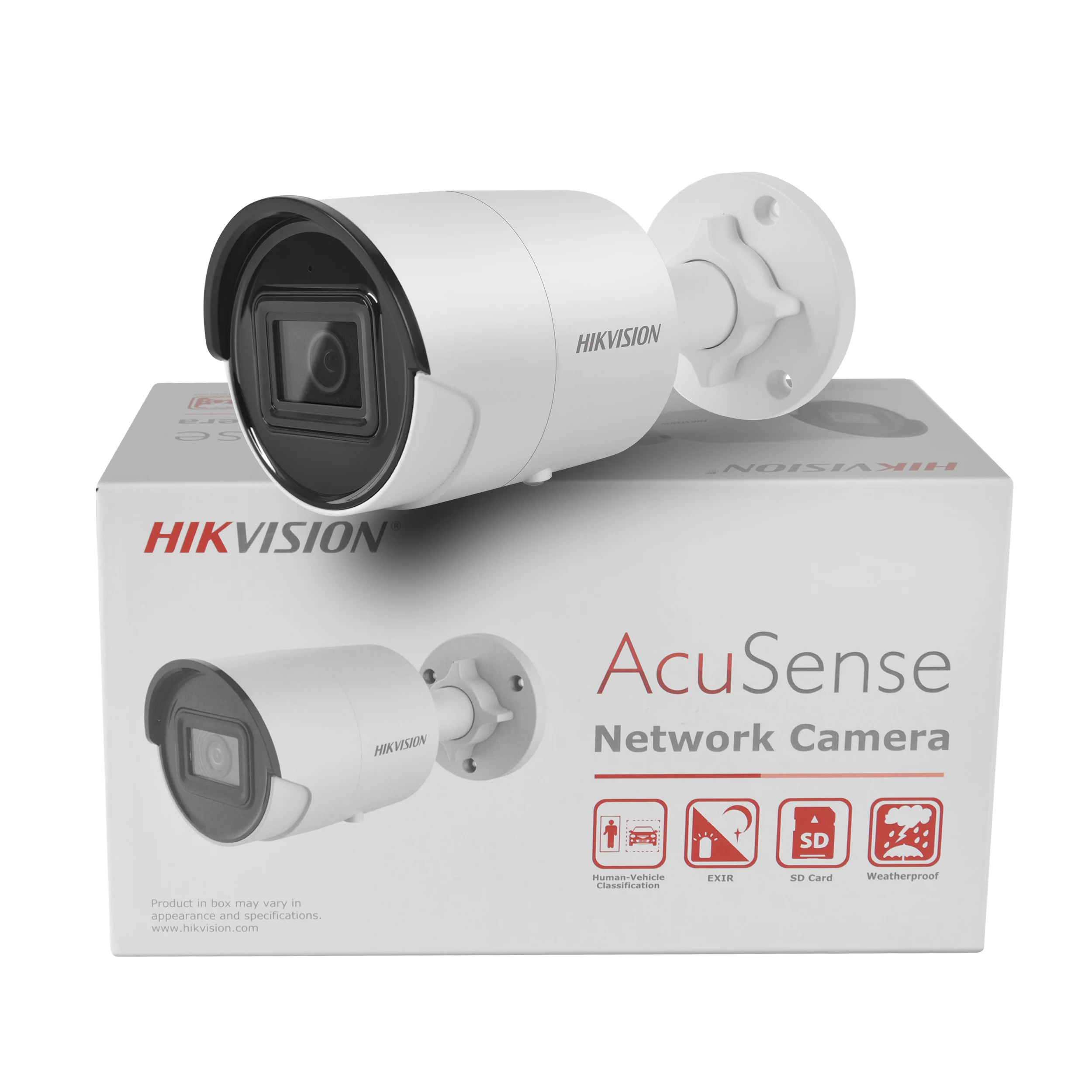 Imagem -06 - Hikvision-câmera ip Bullet Ds2cd2043g2-iu Acusense ir Poe Classificação de Veículos Humanos Micromicrofone Embutido Slot para Cartão sd Ip67 à Prova Dágua