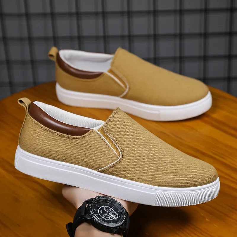 Man Shoes 2026 New Canvas Shoes Men\'s Casual Canvas Shoes Men\'s Casual Shoes Flat Shoes Men\'s Driving Sneakers Men\'s Shoes 47