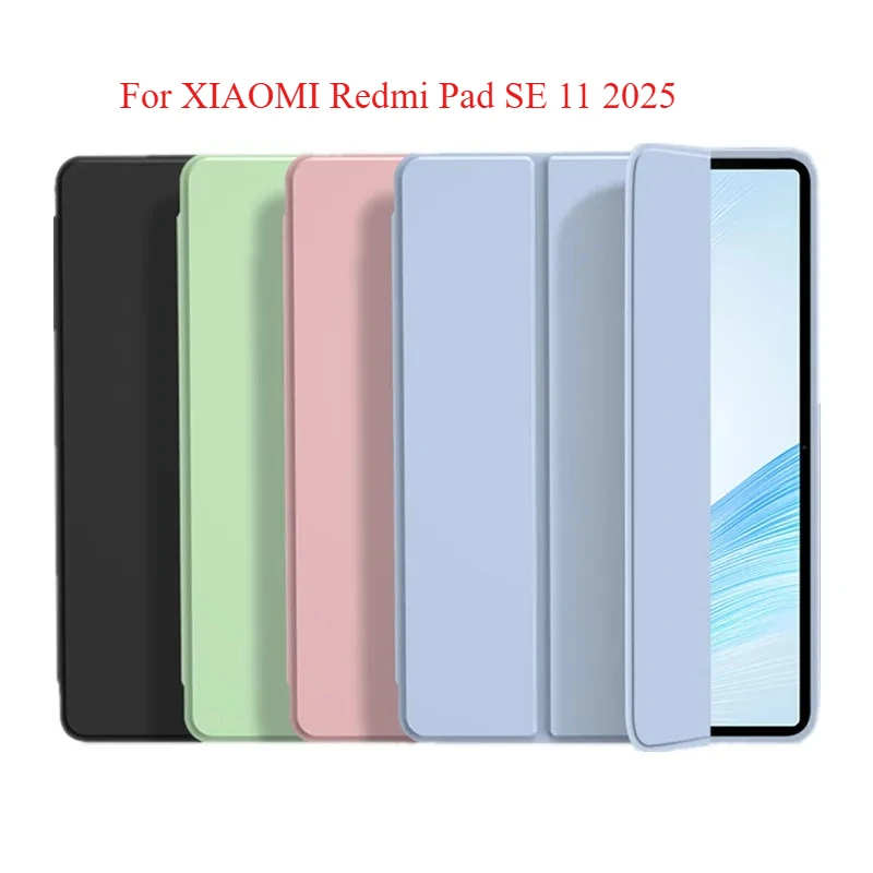 

2025 New Smart Tablet Case for XIAOMI Redmi Pad SE11 Case for Pad2 11Inch Official Liquid Silicone Soft Shockproof Proetct Cover