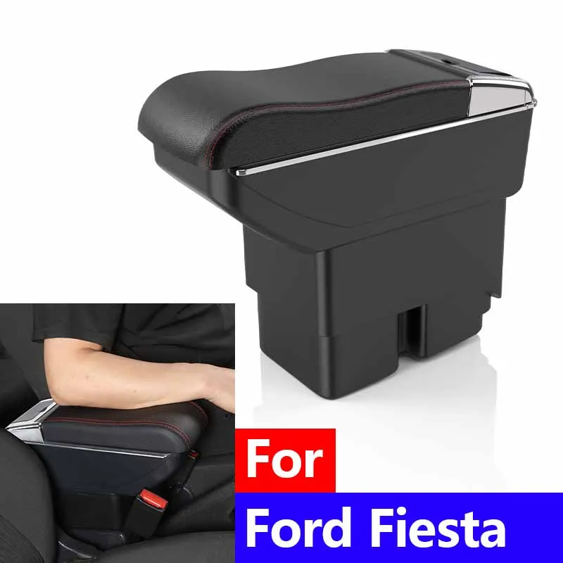 

Armrest for Ford Fiesta Mk7 Interior Center Storage Box 2009-2017 Organizer Car Interior Accessories
