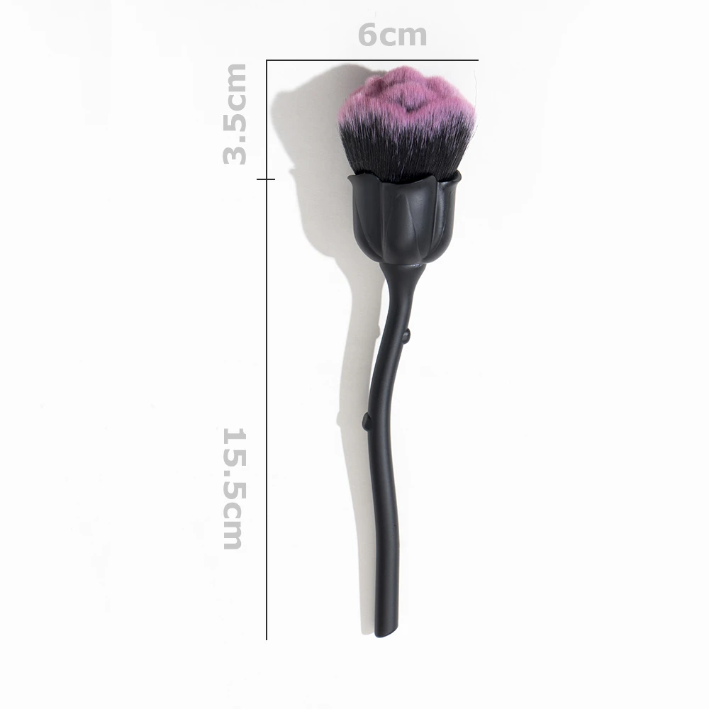 Beauty Professional Rose Flower Powder Blush Make Up Brush Dust Brush for Nail Art Manicure Fashion Gel Nail Accessories Tools