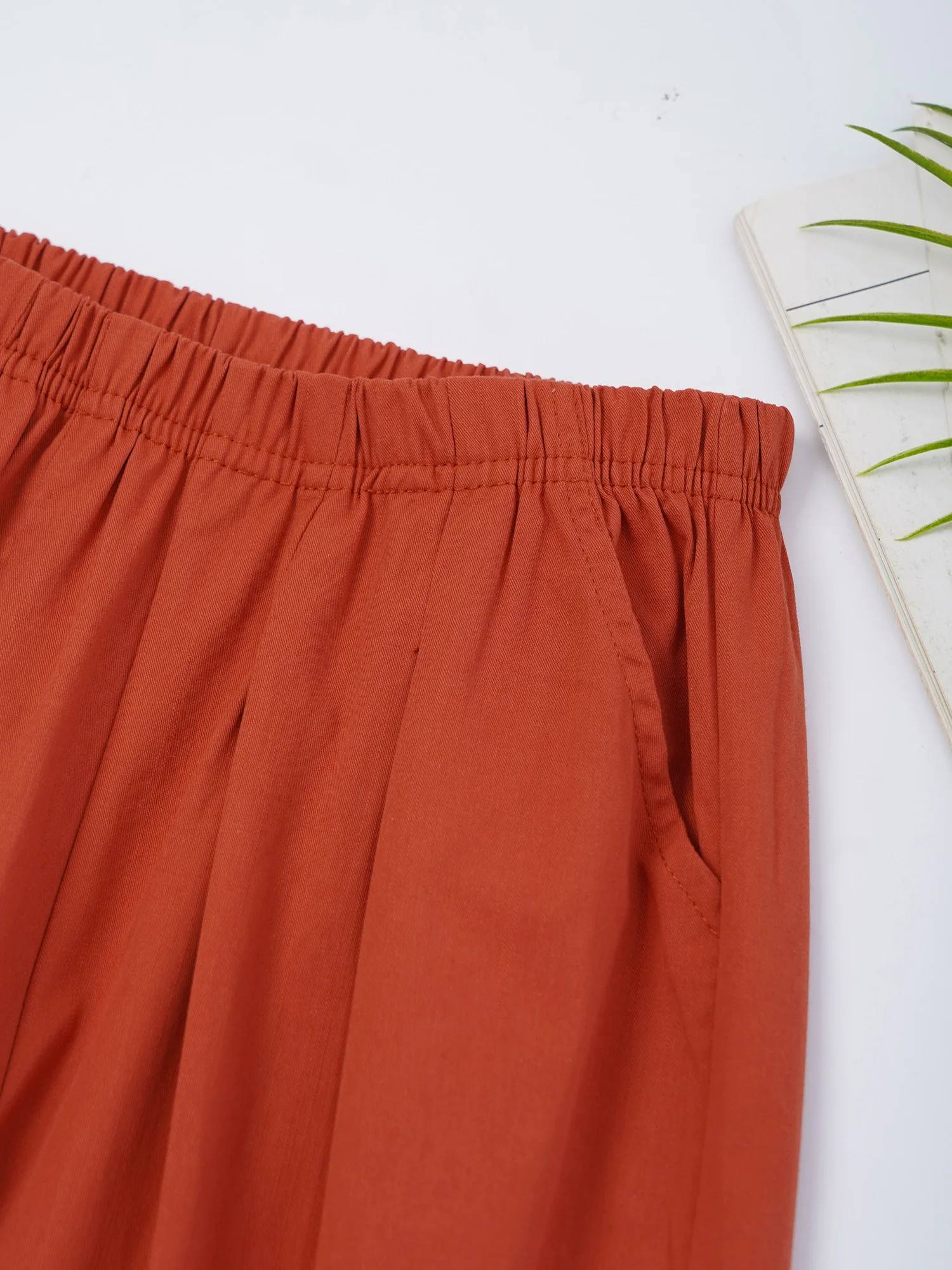 

Kids Girls Pants Cotton Summer Cute Lace Trim Wide-Leg Pants Casual Loose Elastic Waistband Trousers with Pockets Homewear Beach