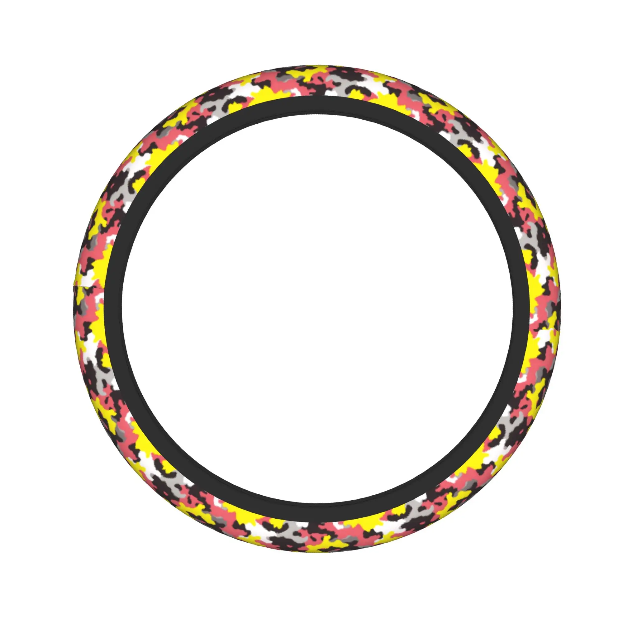 Camo Camouflage Car Steering Wheel Cover 38cm Anti-slip  Auto Steering Wheel Protector Colorful Car Accessories - view 3