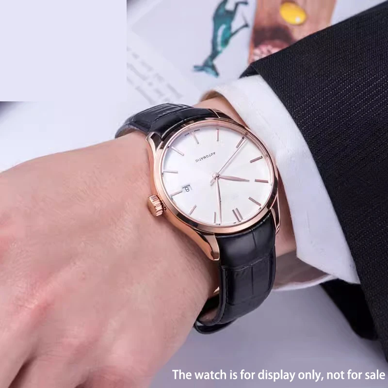 20 21mm The first layer of cowhide leather curved interface strap black brown watchband For Mido BELLUNA M024407A m024630a M024