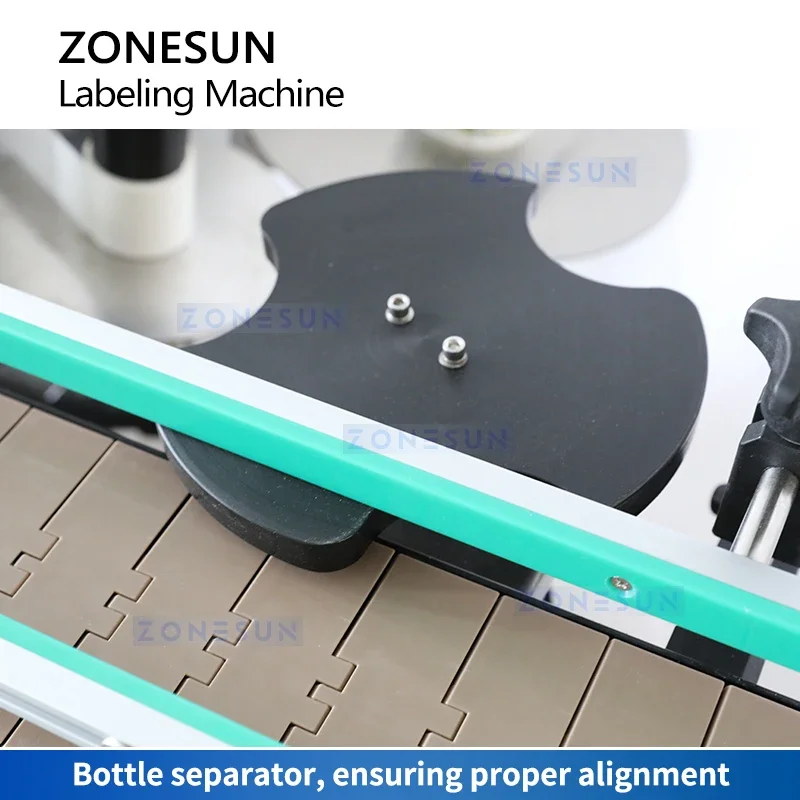 ZONESUN Automatic Tapered Container Labeling Machine Label Applicator Bottle Custom Design Stickering Packing Equipment ZS-TB880