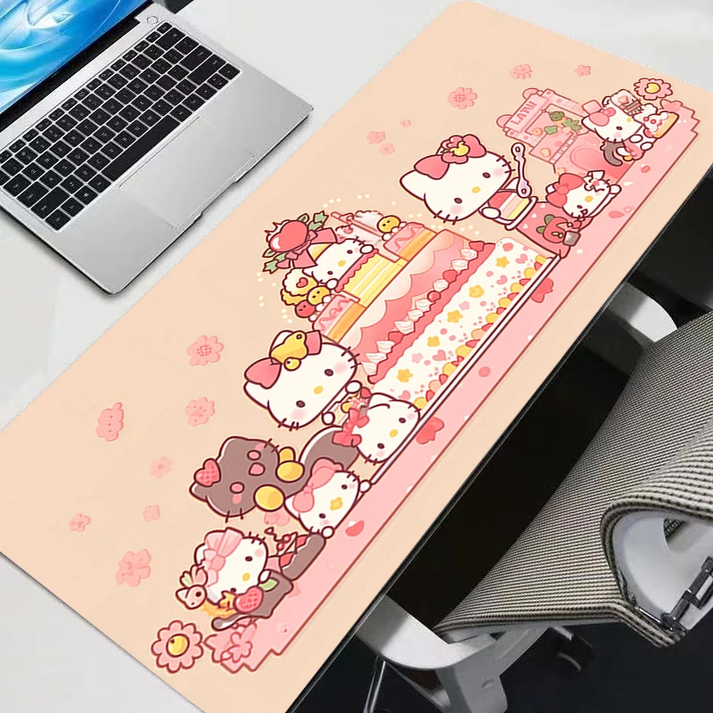 

Mouse pad Hello Kitty Anime gaming accessories computer keyboard gamer rug Designed specifically for e-sports games mousepad