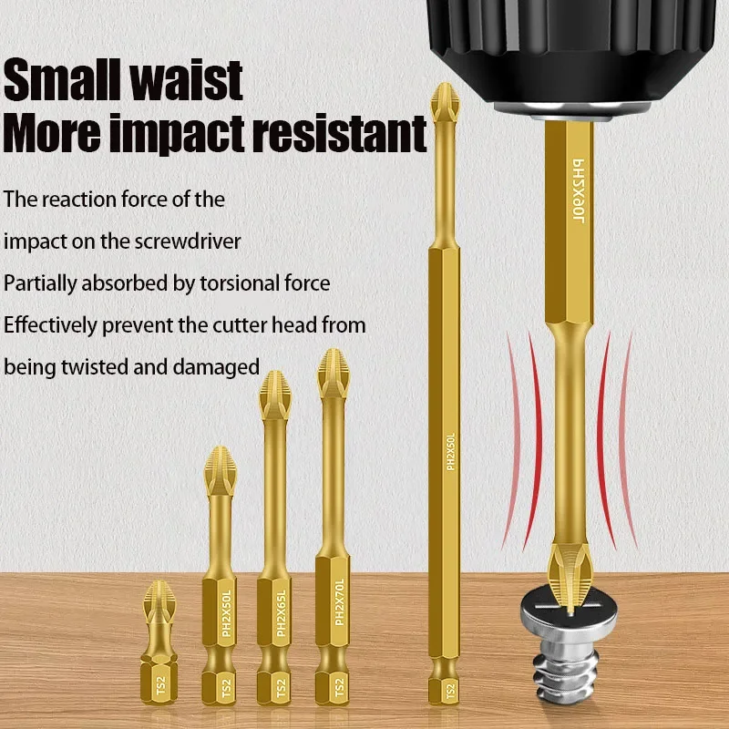 S2 rutsch fester schlag fester Kreuz schrauben dreher starker magnetischer Handbohr schrauben dreher mit hohem Drehmoment und super hartem Bit