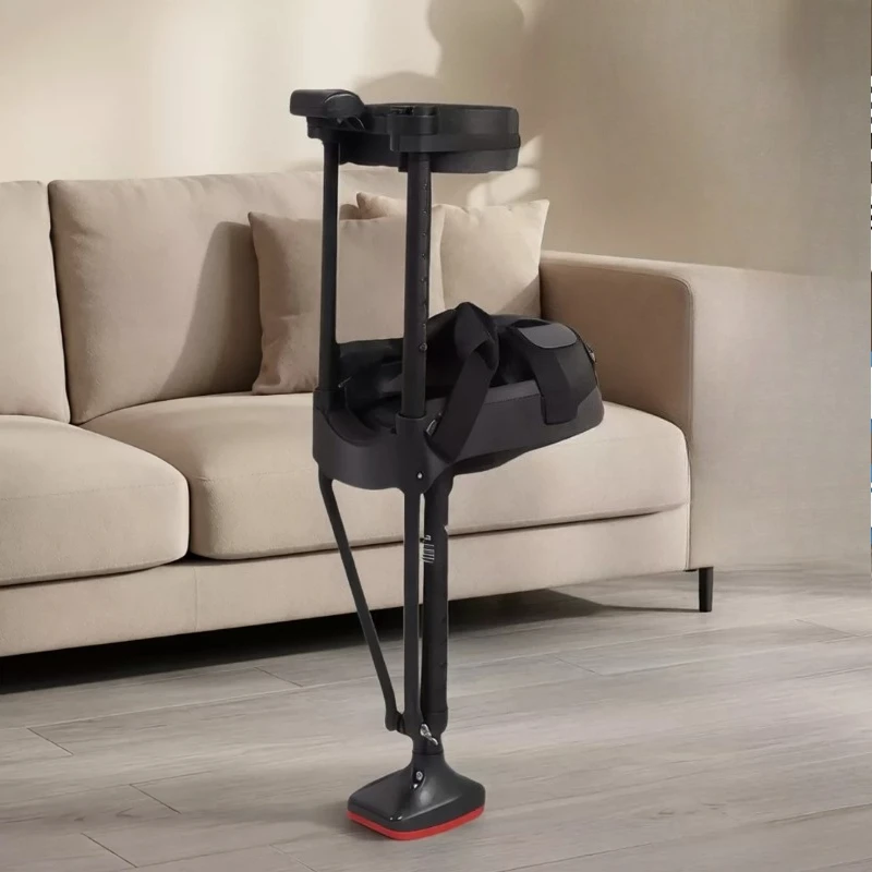 

Adjustable Knee Scooter, Ankle Injury Hands Free Crutch, Heavy Duty Aluminum Walking Support, Non Slip Thick Knee Rest
